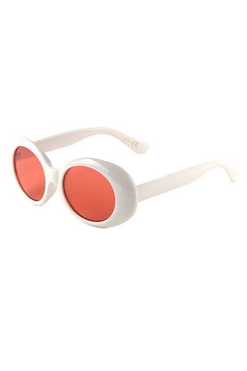 A3-3-5-P6368-WHITE-CO - FASHION SUNGLASSES /12PCS