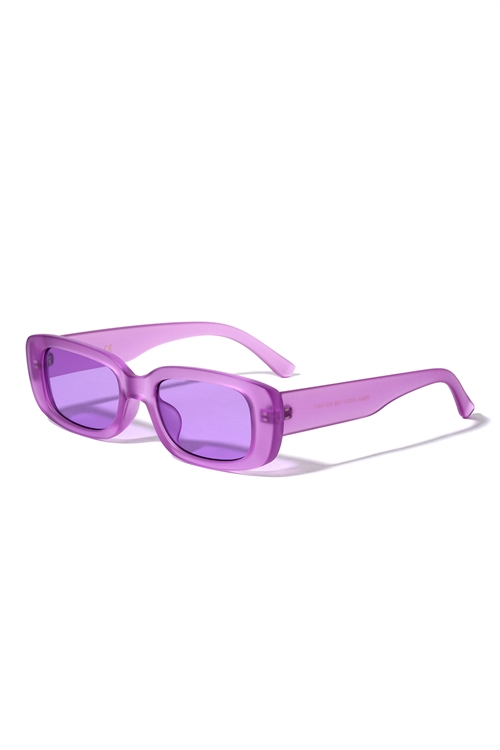 S17-2-5-P6634-COLORED FRAME TINTED LENS FASHION SUNGLASSES/12PCS