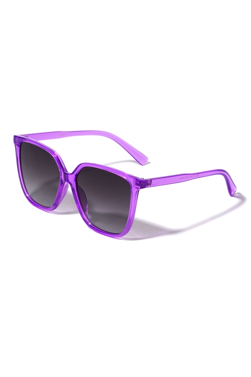 S17-6-5-P6685 - COLOR WAYFARER FASHION SUNGLASSES/12PCS