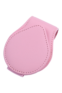 S21-6-2-PAD1001PK - PU SUNGLASSES HOLDER VISOR ACCESORIES-PINK/6PCS