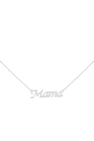 A2-6-5-PN1718R - MAMA PERSONALIZED CHARM NECKLACE - SILVER/1PC