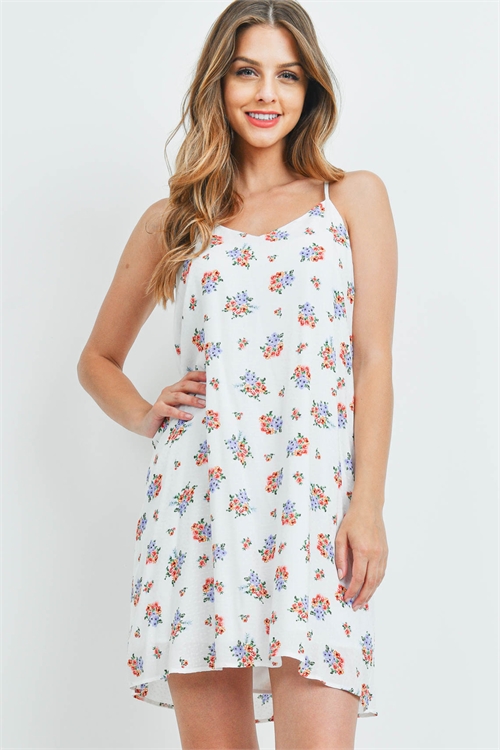 S15-11-1-PPD1157-IV - FLORAL PRINT CAMI DRESS- IVORY 1-2-2-2