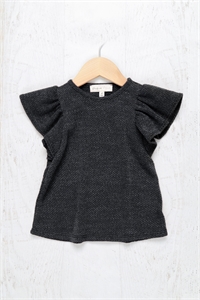 S10-11-2-PPT20547TK-CHL2T - KIDS BUTTERFLY SLEEVE DRAKE PD TOP- CHARCOAL2T 1-1-1-1-1-1-1-1