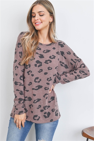 S9-2-1-PPT2056-MLBRY - LEOPARD PRINT LONG SLEEVE TOP- MULBERRY 1-2-2-2