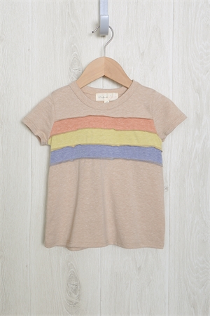 S11-11-2-PPT20564TK-TPCLYSNYLM-1 - KIDS OUTSEAM OVERLOCK STITCHED COLOR BLOCK TOP- TAUPE-CLAY-SUNNY LIME-DENIM 1-0-0-1-0-1-1-1