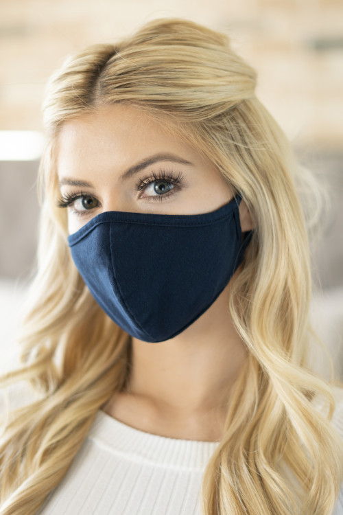 S8-6-1-RFM6001-CT-NV NAVY REUSABLE FACE MASK FOR ADULT/12PCS