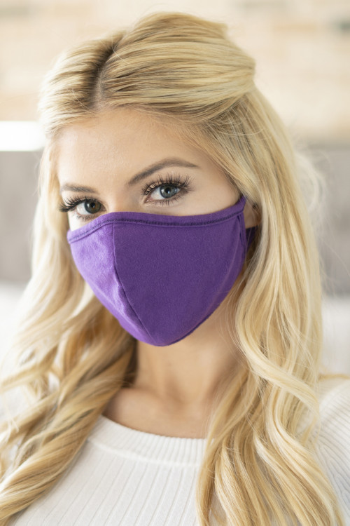 S3-4-3-RFM6001-CT-PU PURPLE REUSABLE FACE MASK FOR ADULT/12PCS