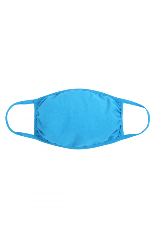 S5-7-2-RFM6002-CT-TQ TURQUOISE PLAIN REUSABLE FACE MASK FOR ADULTS/12PCS