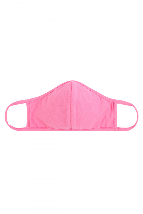 S7-7-2-RFM7001K-CT-HPK HOT PINK REUSABLE FACE MASK FOR KIDS/12PCS **Size not intended for kids 2 years old and below**