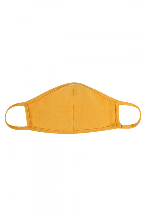 S5-7-3-RFM7001K-CT-LMU LIGHT MUSTARD REUSABLE FACE MASK FOR KIDS/12PCS **Size not intended for kids 2 years old and below**