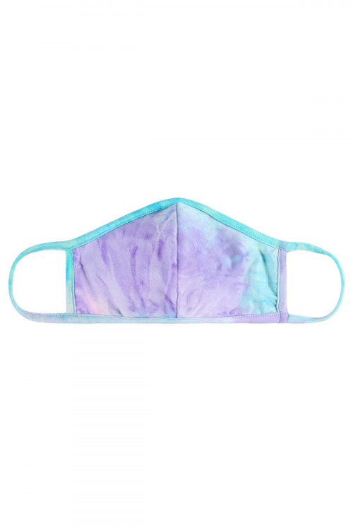 S7-8-3-RFM7001K-RTD023-PKMNLI PINK MINT LILAC TIE DYE REUSABLE FACE MASK FOR KIDS/12PCS  **Not intended for kids 2 years old and below **