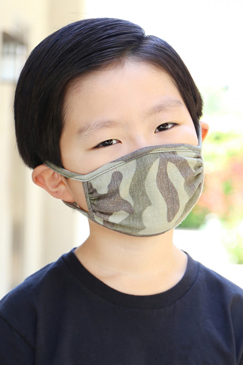 S4-4-2-RFM7002K-RCM008-MS MOSS CAMOUFLAGE REUSABLE FACE MASKS FOR KIDS/12PCS    **Not intended for kids 2 years old and below**