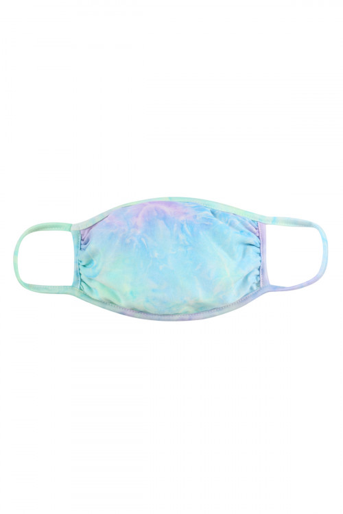 S6-8-3-RFM7002K-RTD010-AQLI AQUA LILAAC TIE DYE REUSABLE FACE MASKS FOR KIDS/12PCS **Size not intended for kids 2 years old and below**