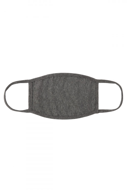 S4-7-2-RFM8002-CT-CHAR2TN CHARCOAL PLAIN CLOTH FACE MASK FOR ADULTS WITH FILTER POCKET/12PCS