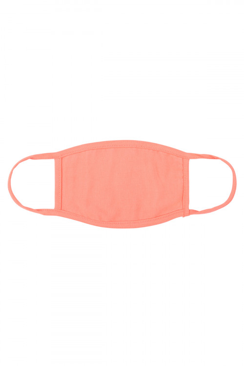 S5-7-1-RFM8002-CT-DPE DARK PEACH PLAIN CLOTH FACE MASK FOR ADULTS WITH FILTER POCKET/12PCS