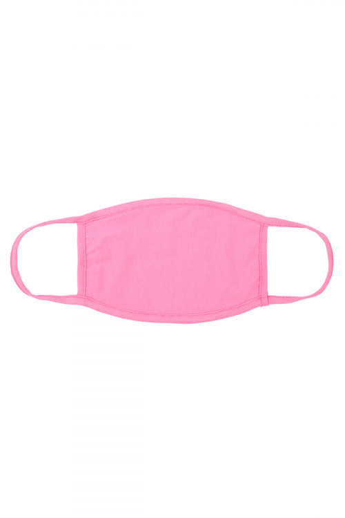 S5-7-1-ARFM8002-CT-HPK HOT PINK CLOTH FACE MASK FOR ADULTS WITH FILTER POCKET/12PCS