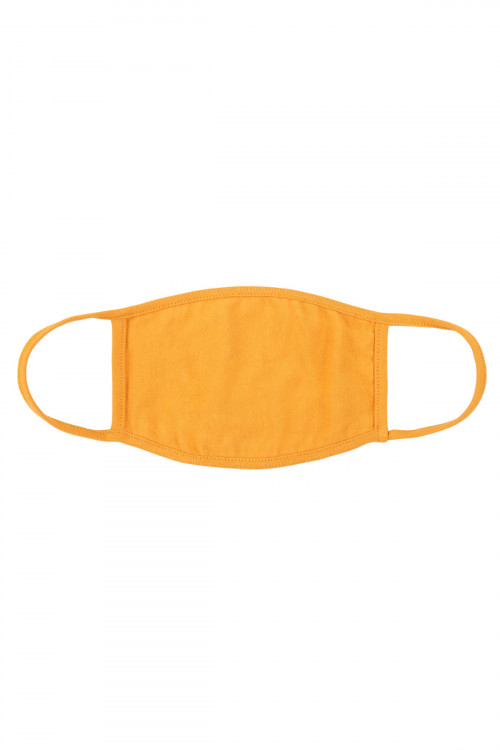 S5-7-2-RFM8002-CT-LMU LIGHT MUSTARD PLAIN CLOTH FACE MASK FOR ADULTS WITH FILTER POCKET/12PCS