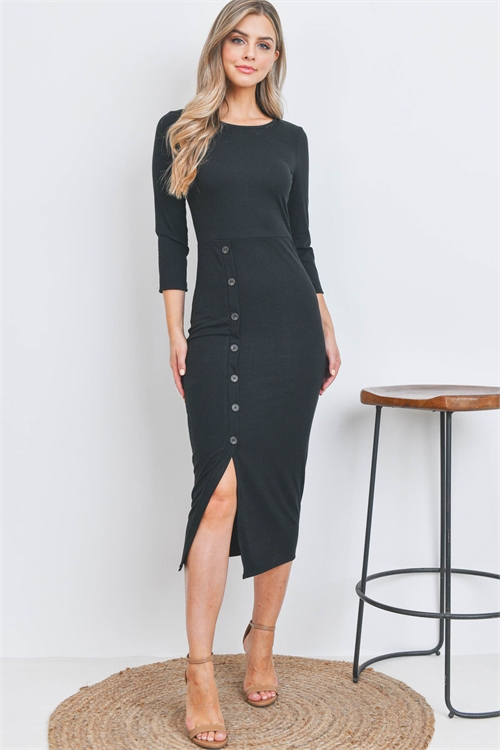 S43-1-1-AD4915 BLACK DRESS 1-2-2-1