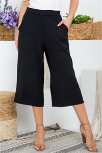 S43-1-1-AD5260-BLACK GAUCHO WOVEN PANTS 2-2-2-2