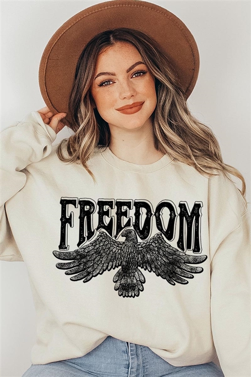 PO-UL180-E0202B-SAN - FREEDOM EAGLE 4TH OF JULY OVERSIZED GRAPHIC FLEECE SWEATSHIRTS- SAND-2-2-2-2