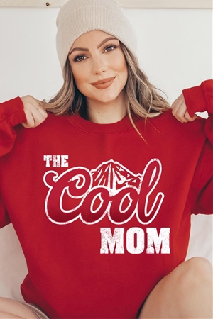 PO-UL180-E1489B-RE - THE COOL MOM MOTHERS DAY OVERSIZED GRAPHIC FLEECE SWEATSHIRTS- RED-2-2-2-2
