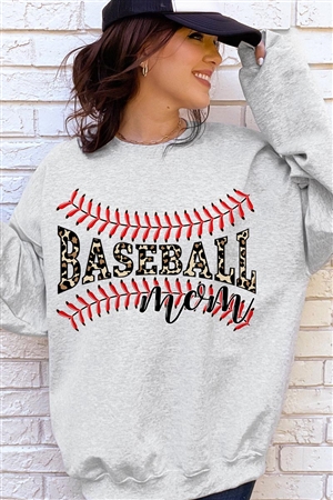 PO-UL180-E1516B-ASH - BASEBALL MOM OVERSIZED GRAPHIC FLEECE SWEATSHIRTS- ASH-2-2-2-2