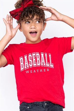 PO-US3001-E2318Z-RE - BASEBALL WEATHER KIDS GRAPHIC T SHIRTS- RED-2-2-2-2