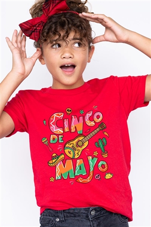 PO-US3001-E2336Z-RE - CINCO DE MAYO MEXICO PARTY KIDS GRAPHIC T SHIRTS- RED-2-2-2-2