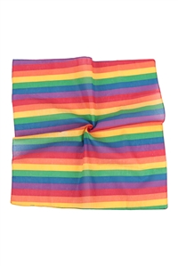 S18-8-4-WCF1024 - RAINBOW STRIPES BANDANA/12PCS