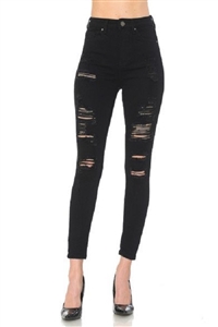 S33-1-1-WJ-90187-BK - VINTAGE-INSPIRED DESTRUCTED ANKLE SKINNY- BLACK-1-1-2-2-3-2-2-2