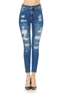 S33-1-1-WJ-90187-DK - VINTAGE-INSPIRED DESTRUCTED ANKLE SKINNY- DARK-1-1-2-2-3-2-2-2