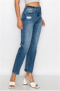 S33-1-1-WJ-90247-MD - AUTHENTIC WASH SLIM STRAIGHT JEAN- MEDIUM 1-1-2-2-3-2-2-2