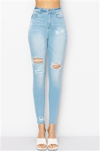 S33-1-1-WJ-90292-LT - HIGH RISE SKINNY DENIM PANTS WITH PATCH WORK- LIGHT-1-1-2-2-3-2-2-2