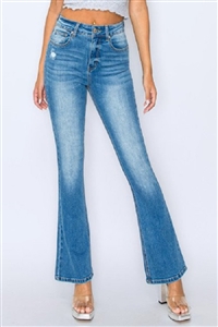 S33-1-1-WJ-90338-MD - SLIGHTLY DISTRESSED BOOTCUT IN REPREVE- MEDIUM-1-1-2-2-3-2-2-2