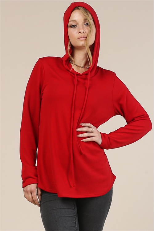 AV-X167-NEVE-RD-ULTRA SOFT HACCI HOODIE-RED-1-2-2-1