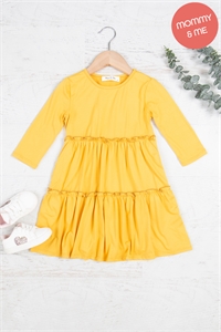 S10-16-4-YMD10006TK-DJ-1 - LONG SLEEVE MERROW DETAIL DRESS- DIJON 1-1-0-1-1-1-1-0