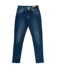 Ladies Dark Wash Basic Skinny Jeans