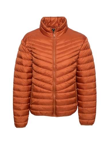 Men's Puffer Jacket with Zip-up Pockets