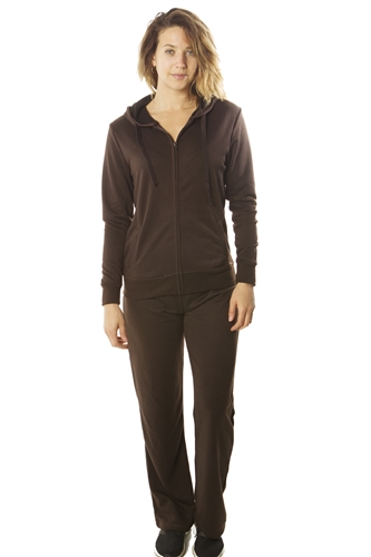 Ladies French Terry Hoodie Jacket and Pant Set / 1-2-2-1