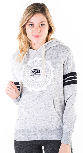 Women's Space Dye, Pullover Hoodie with "Cali Love" Print