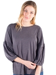 Women's Universal Thread by Eyeshadow Top with Pleated Balloon Sleeves