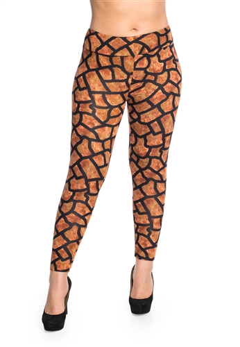 Women's One Size Mosaic Print Leggings