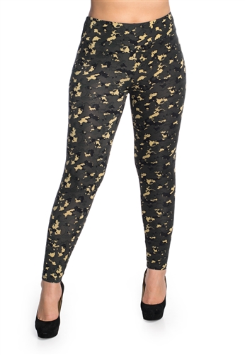 Women's One Size Allover Camo Print Leggings