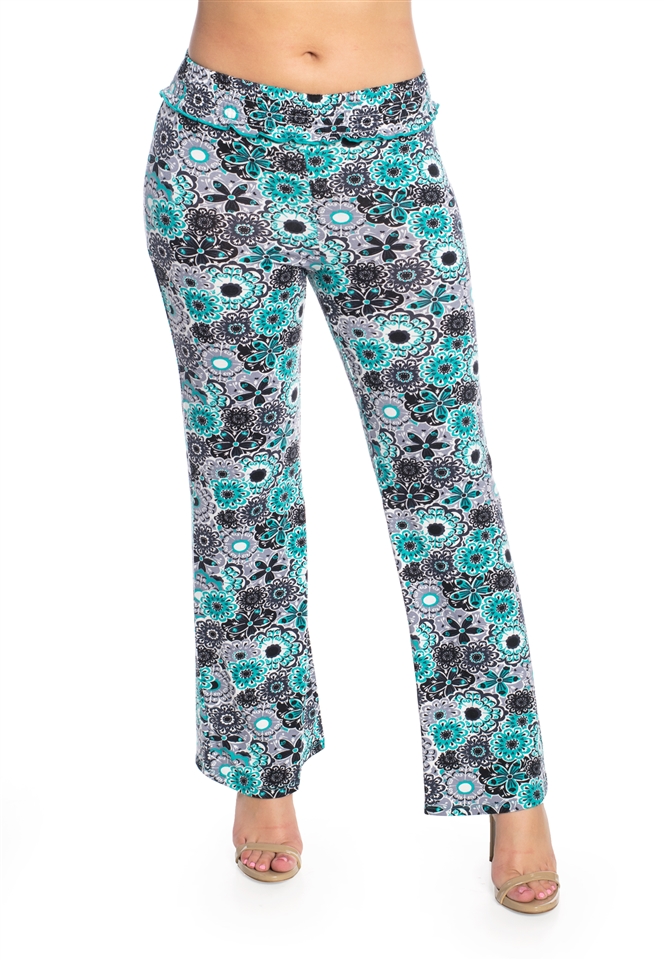 Women's Floral Printed Soft Pants/10