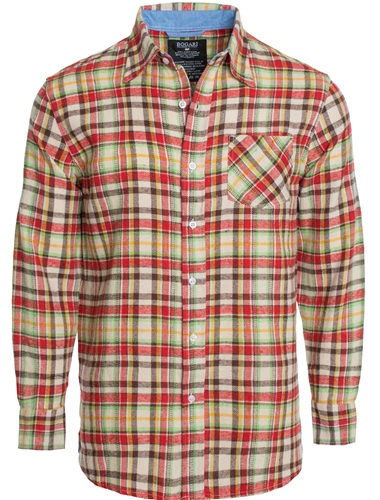 Men's Plaid Button Down Casual Long Sleeve