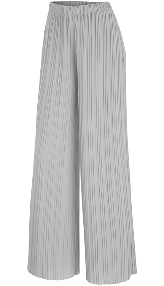 Amazon.com: Pants for Women - High Waist Fold Pleated Wide Leg Pants (Color  : White, Size : Medium) : Clothing, Shoes & Jewelry