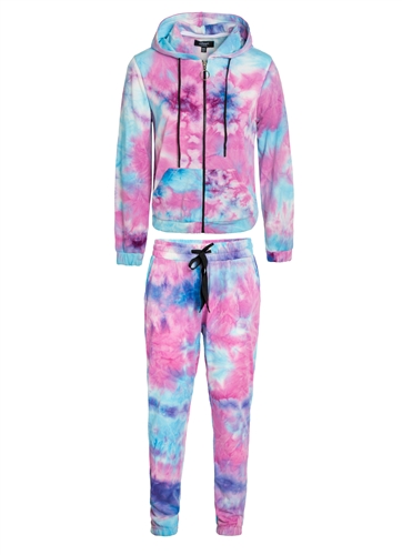 Women's Tie-Dye French Terry Joggers Set