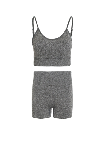 Women's 2-Piece Crop Padded Tank Top and Shorts
