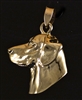 14KT GOLD LABRADOR RETRIEVER HEAD PENDANT