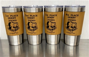 20oz LEATHERETTE STAINLESS CUP FREE ENGRAVING